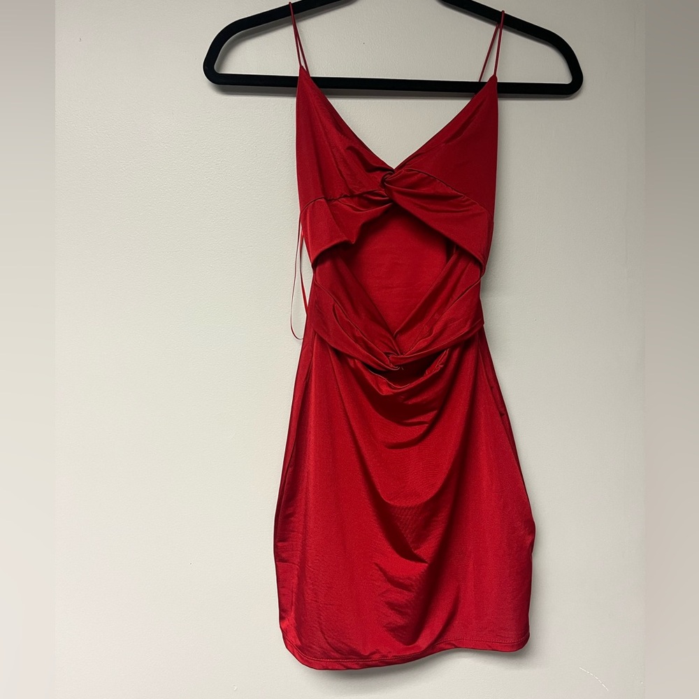 Windsor Red Cut Out Slip Dress